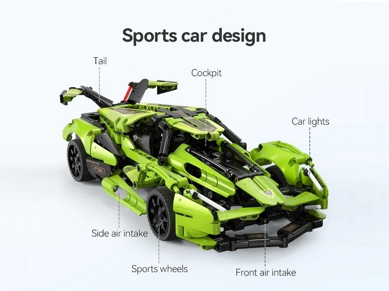 Радиоуправляемый конструктор CADA спортивный автомобиль Blade (432 детали)