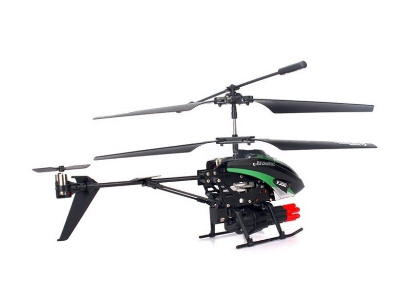Р/У вертолет WLToys V398 IR RTF стреляет ракетами
