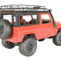 Радиоуправляемая машина MN MODEL английский внедорожник Defender (красный) 4WD 2.4G 1/12 RTR