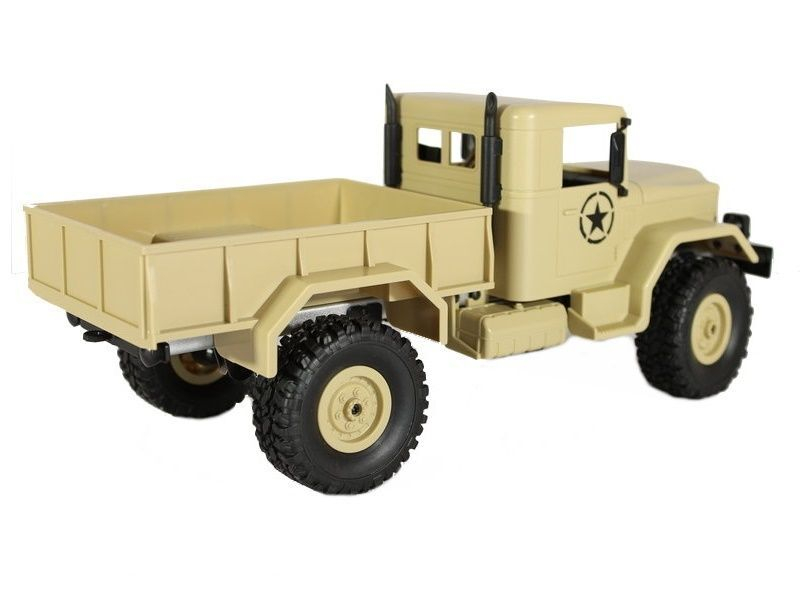 Радиоуправляемая машина MN MODEL военный грузовик (песочный) 4WD 2.4G 1/16 RTR