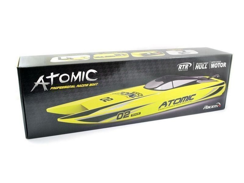 Радиоуправляемый катамаран Volantex RC ATOMIC 700 желтый Brushless 2.4G LiPo RTR