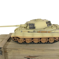 Р/У танк Torro King Tiger (башня Henschel) 1/16 2.4G, ИК-пушка, деревянная коробка