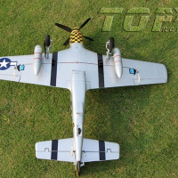 Радиоуправляемый самолет Top RC P-51D Pro желтый 750мм flight controller PNP