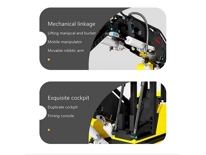 Радиоуправляемый конструктор RCM лесо-погрузчик (2068 деталей)