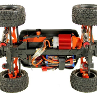 Радиоуправляемый монстр Remo Hobby SMAX UPGRADE (красный) 4WD 2.4G 1/16 RTR