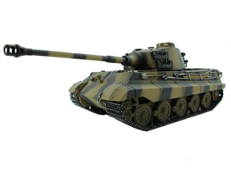 Р/У танк Torro King Tiger (башня Henschel) 1/16 2.4G, ВВ-пушка, деревянная коробка