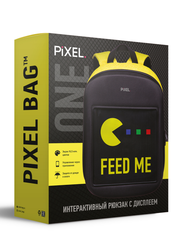 Рюкзак с дисплеем PIXEL ONE 2.0 - Orange (оранжевый) Рюкзак с дисплеем PIXEL ONE 2.0 - Orange (оранжевый)
