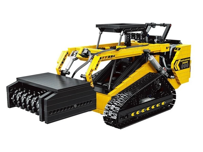Радиоуправляемый конструктор RCM гусеничный погрузчик (1800 деталей)