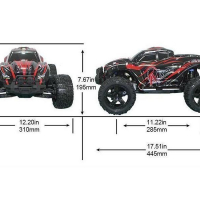 Радиоуправляемый монстр Remo Hobby MMAX Brushless (красный) 4WD 2.4G 1/10 RTR