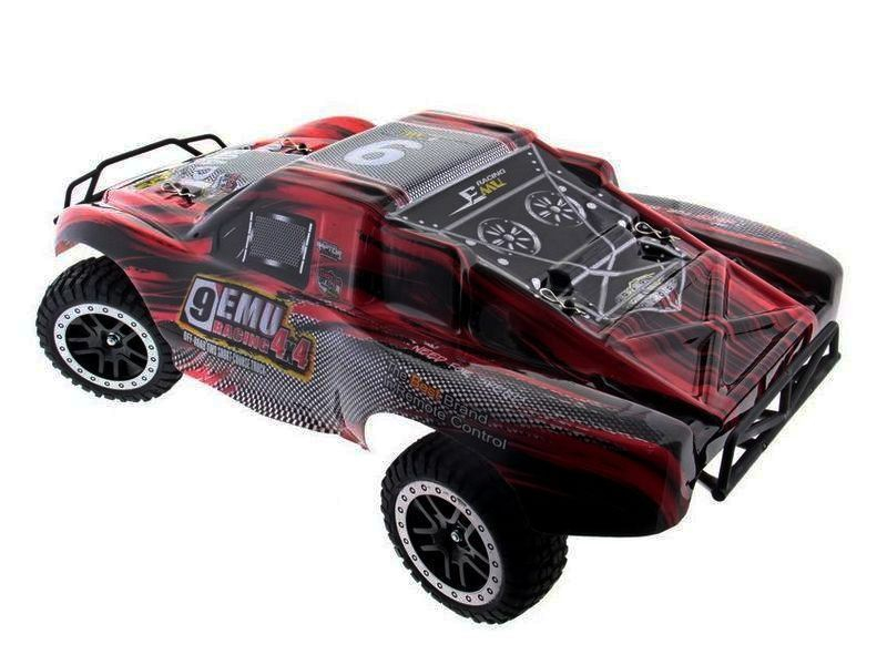 Радиоуправляемый шорт-корс Remo Hobby 9EMU (красный) 4WD 2.4G 1/8 RTR