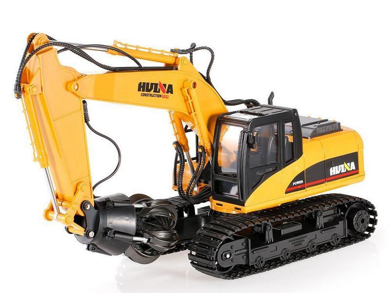 Радиоуправляемый экскаватор c шаровым захватом HUI NA TOYS 2.4G 16CH 1/14 RTR