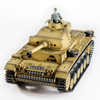 Р/У танк Taigen 1/16 Panzerkampfwagen III (Германия) дым, свет V3 2.4G RTR пустыня