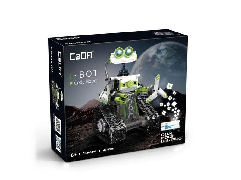 Радиоуправляемый конструктор CADA робот I.BOT, программируемый (434 детали)