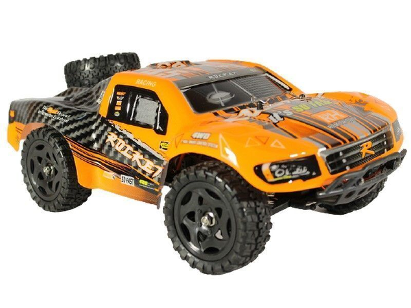 Радиоуправляемый шорт-корс Remo Hobby Rocket Brushless V2.0 (оранжевый) 4WD 2.4G 1/16 RTR
