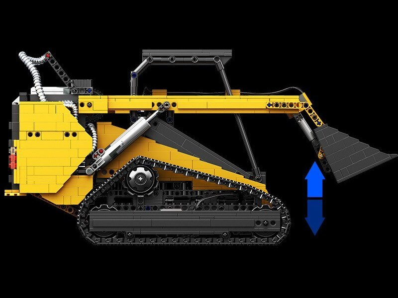 Радиоуправляемый конструктор RCM гусеничный погрузчик (1800 деталей)