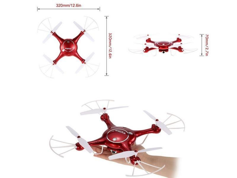 Р/У квадрокоптер Syma X5UW с FPV трансляцией Wi-Fi (HD), барометр 2.4G RTF красный Р/У квадрокоптер Syma X5UW с FPV трансляцией Wi-Fi (HD), барометр 2.4G RTF красный