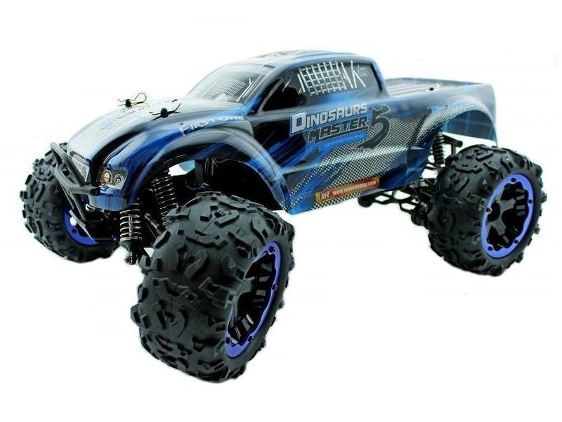 Радиоуправляемый монстр Remo Hobby Dinosaurs Master Brushless (синий) 4WD 2.4G 1/8 RTR
