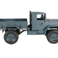 Радиоуправляемая машина MN MODEL военный грузовик (серый) 4WD 2.4G 1/16 RTR