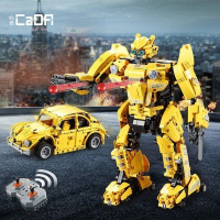 Радиоуправляемый конструктор CADA 2 в 1 трансформер B127-BeeBot (1124 детали)