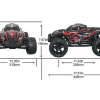 Радиоуправляемый монстр Remo Hobby MMAX PRO (красный) Li-Po 4WD 2.4G 1/10 RTR