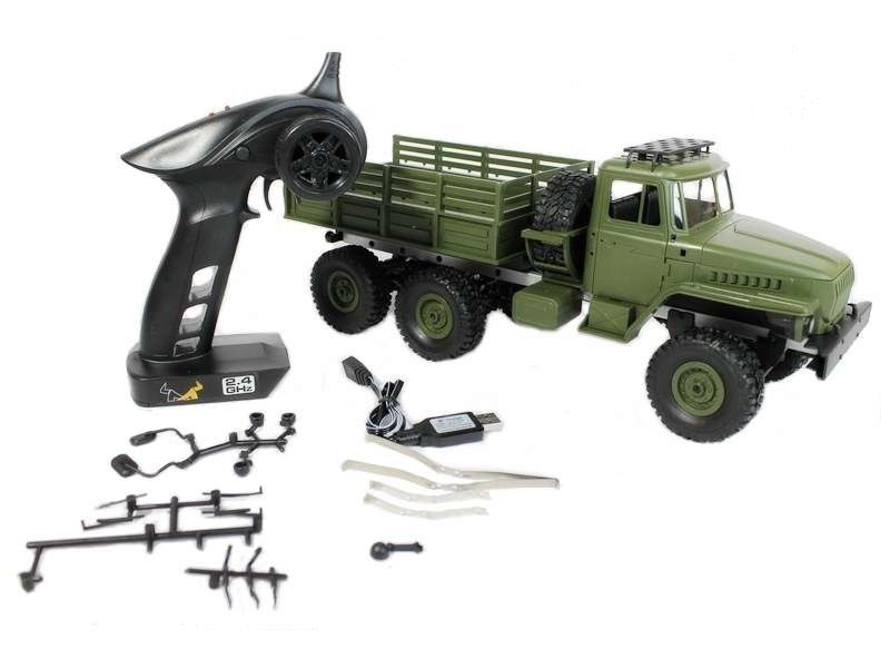 Радиоуправляемая машина MN MODEL Советский военный грузовик УРАЛ PRO 6WD 2.4G 1/16 RTR