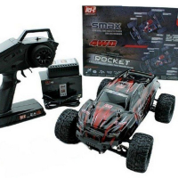 Радиоуправляемый монстр Remo Hobby SMAX Brushless (красный) 4WD 2.4G 1/16 RTR