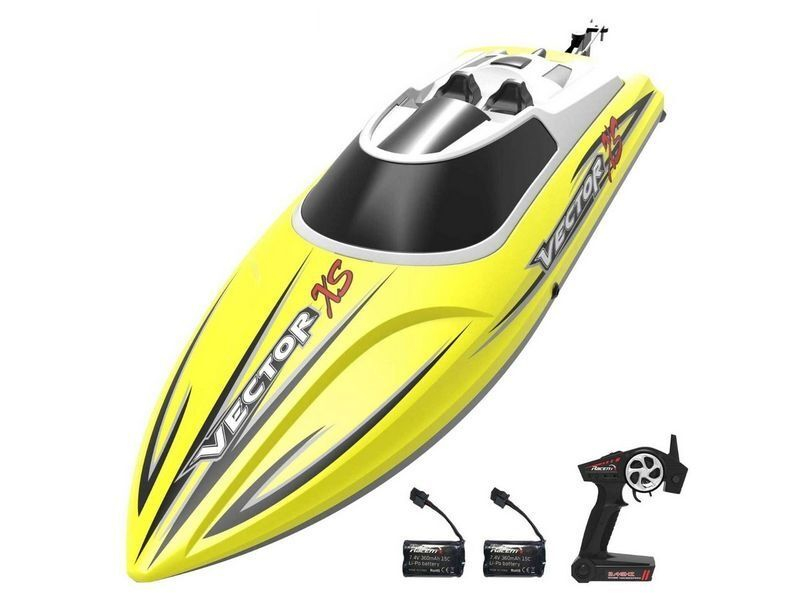 Радиоуправляемый катер Volantex RC Vector XS желтый 2.4G RTR