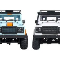 Радиоуправляемая машина MN MODEL англ. внедорожник Defender D90 (серебристый) 4WD 2.4G 1/12 RTR