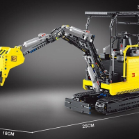 Радиоуправляемый конструктор RCM мини-экскаватор (1718 деталей)