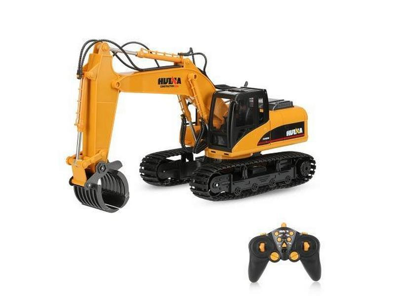 Радиоуправляемый экскаватор c погрузчиком бревен HUI NA TOYS 2.4G 16CH 1/14 RTR