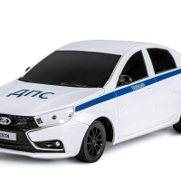 Радиоуправляемая машина AUTODRIVE Lada Vesta полиция, 1/16, белый, 40MHz, в/к 35*16,5*12,5см