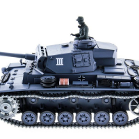 Р/У танк Heng Long 1/16 Panzerkampfwagen III (Германия) 2.4G RTR PRO темно-серый