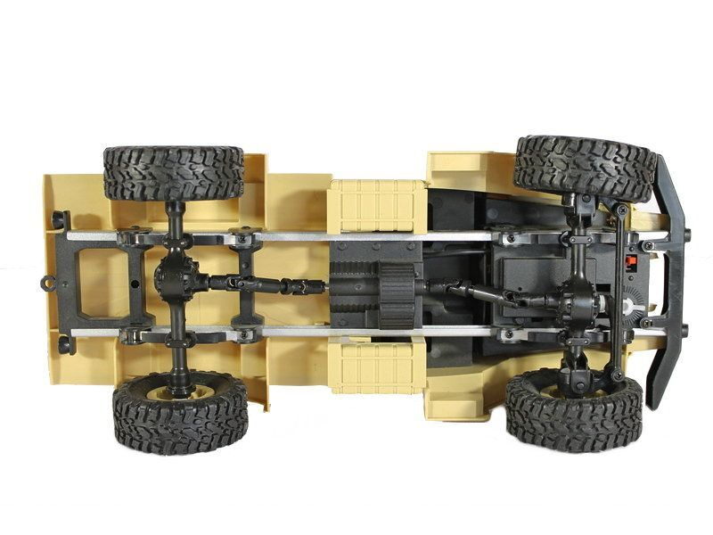 Радиоуправляемая машина MN MODEL военный грузовик (песочный) 4WD 2.4G 1/16 RTR