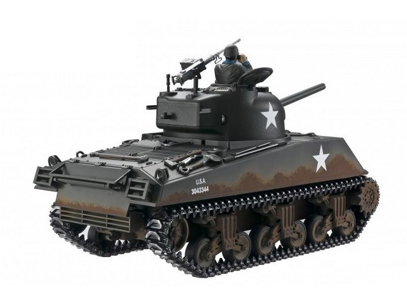 Радиоуправляемый танк Torro Sherman M4A3, 1/16 2.4G, ВВ-пушка, деревянная коробка