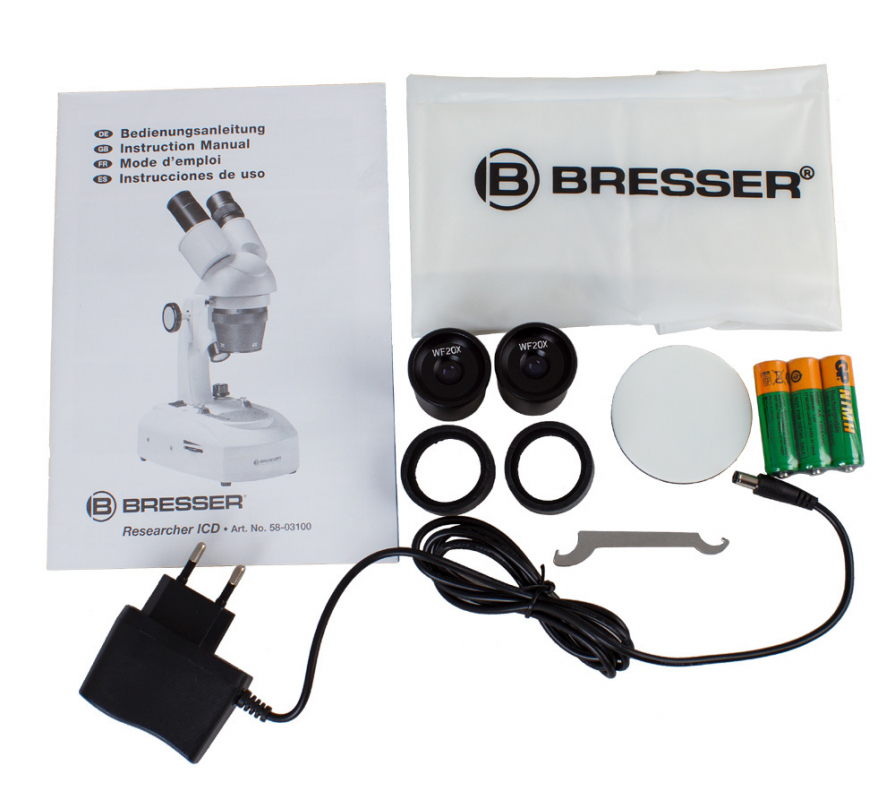 Микроскоп Bresser Researcher ICD LED 20x&ndash;80x