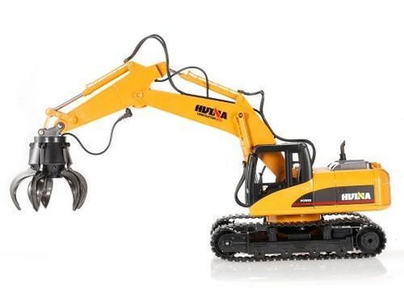 Радиоуправляемый экскаватор c шаровым захватом HUI NA TOYS 2.4G 16CH 1/14 RTR