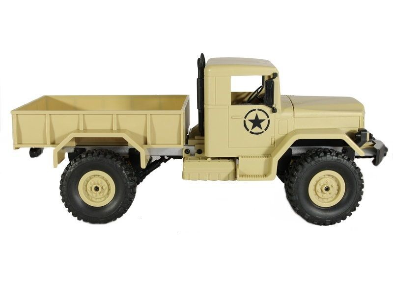 Радиоуправляемая машина MN MODEL военный грузовик (песочный) 4WD 2.4G 1/16 RTR