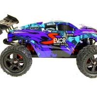 Радиоуправляемая трагги Remo Hobby S EVO-R Brushless UPGRADE (синяя) 4WD 2.4G 1/16 RTR