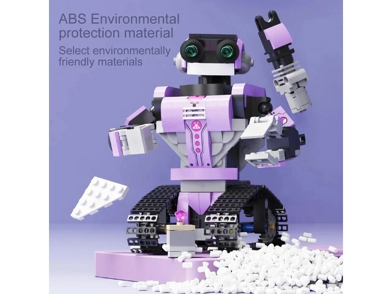 Радиоуправляемый конструктор RCM робот UOBOT, фиолетовый (318 деталей)