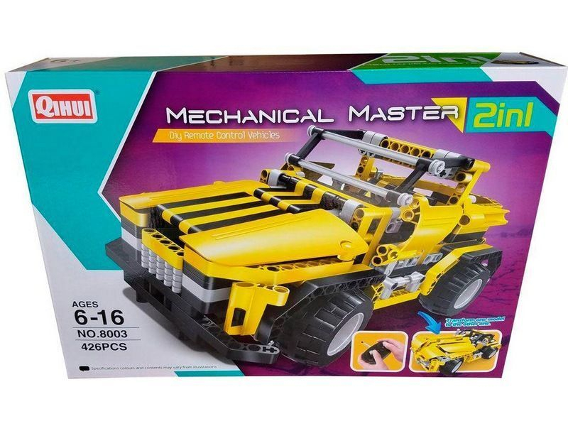 Р/У конструктор Qihui Mechanical Master 2 в 1 Пикап и Родстер (426 деталей)