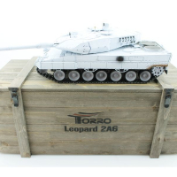 Радиоуправляемый танк Taigen 1/16 Leopard 2 A6 (Германия) UN 2.4G RTR, деревянная коробка