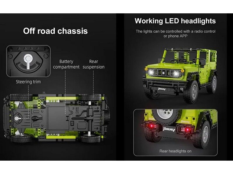 Радиоуправляемый конструктор CADA автомобиль SUZUKI JIMNY 1/12 (579 деталей)