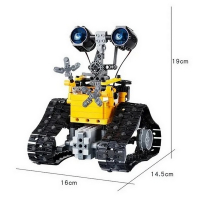 Радиоуправляемый конструктор RCM умный робот, желтый (395 деталей)