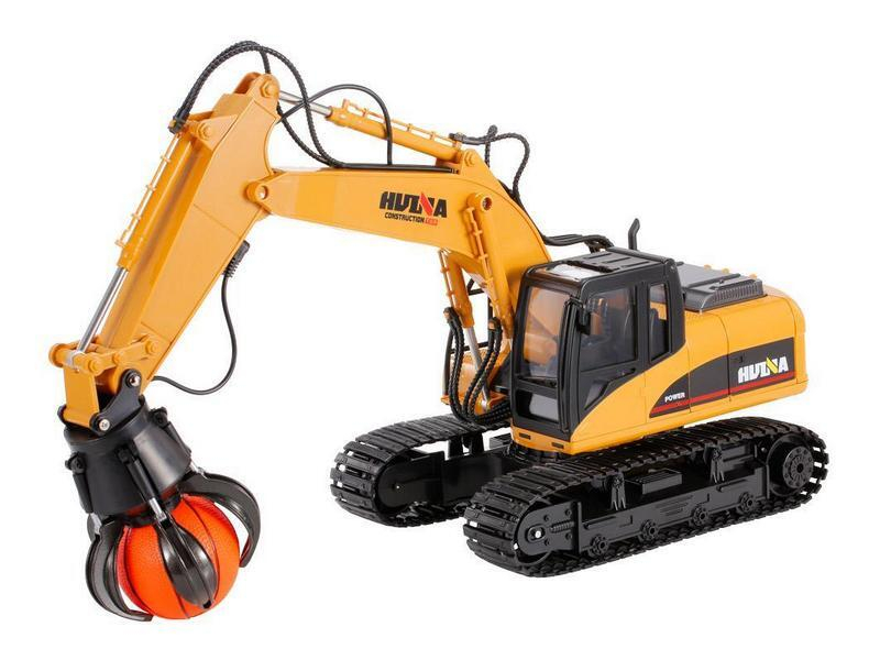 Радиоуправляемый экскаватор c шаровым захватом HUI NA TOYS 2.4G 16CH 1/14 RTR