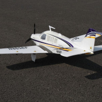 Радиоуправляемый самолет Top RC ST Beechcraft Bonanza A36 фиолетовый 1280мм (шасси) PNP