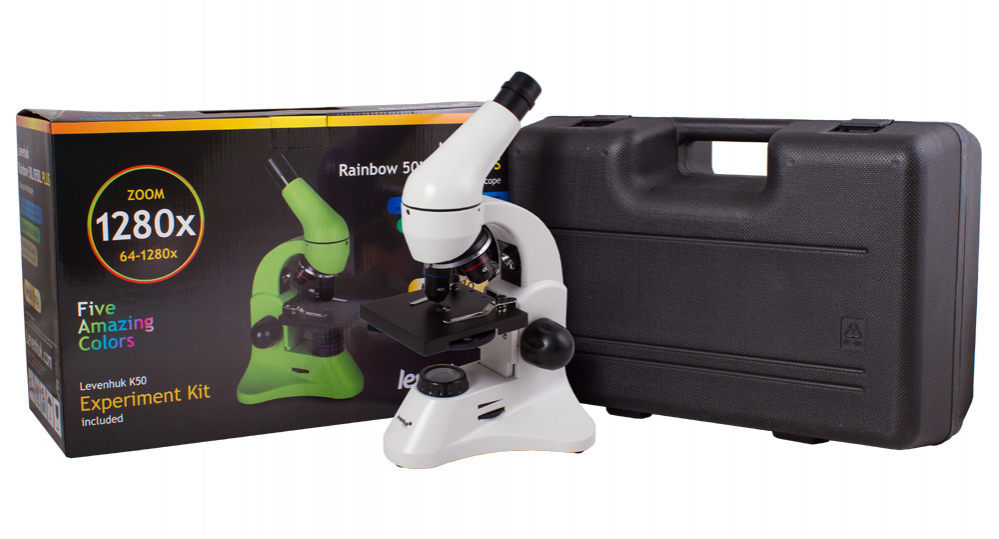 Микроскоп Levenhuk Rainbow 50L PLUS Moonstone\Лунный камень