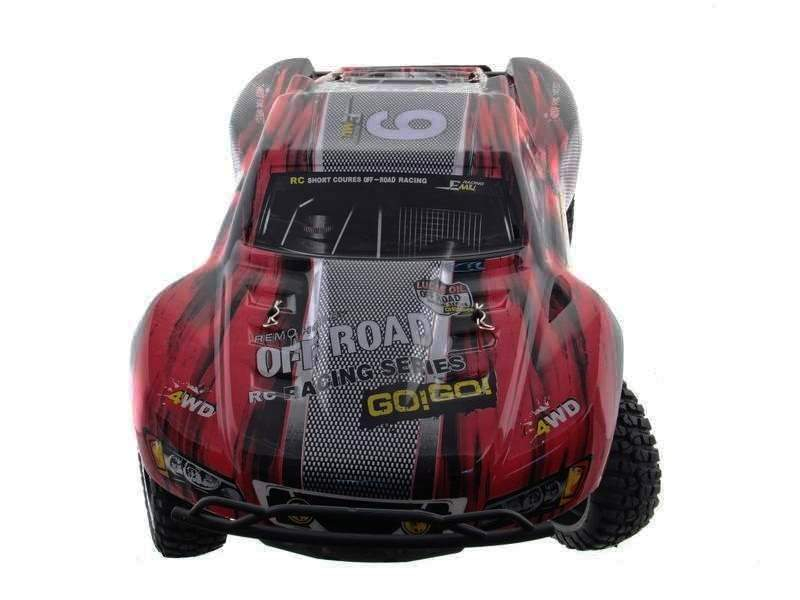 Радиоуправляемый шорт-корс Remo Hobby 9EMU (красный) 4WD 2.4G 1/8 RTR
