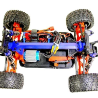 Радиоуправляемый монстр Remo Hobby SMAX Brushless UPGRADE (синий) 4WD 2.4G 1/16 RTR