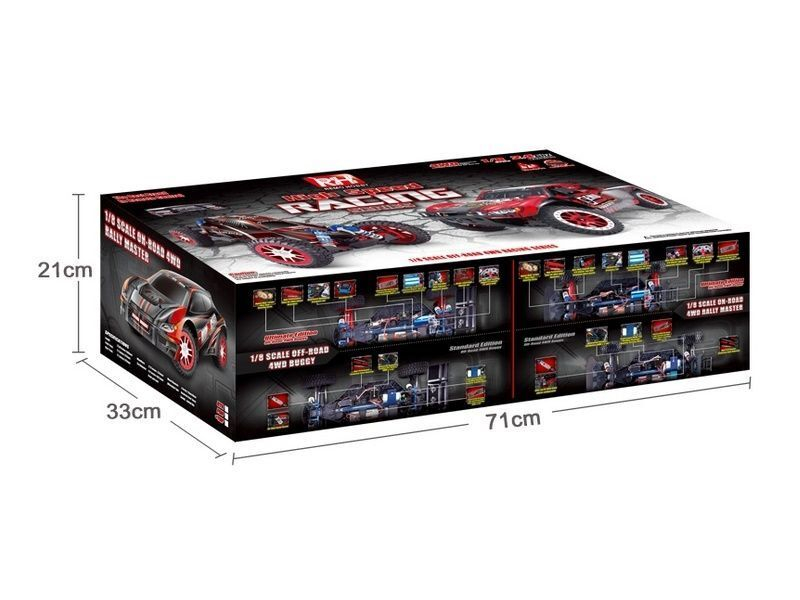 Радиоуправляемая шоссейка Remo Hobby Rally Master Brushless (оранжевая) 4WD 2.4G 1/8 RTR