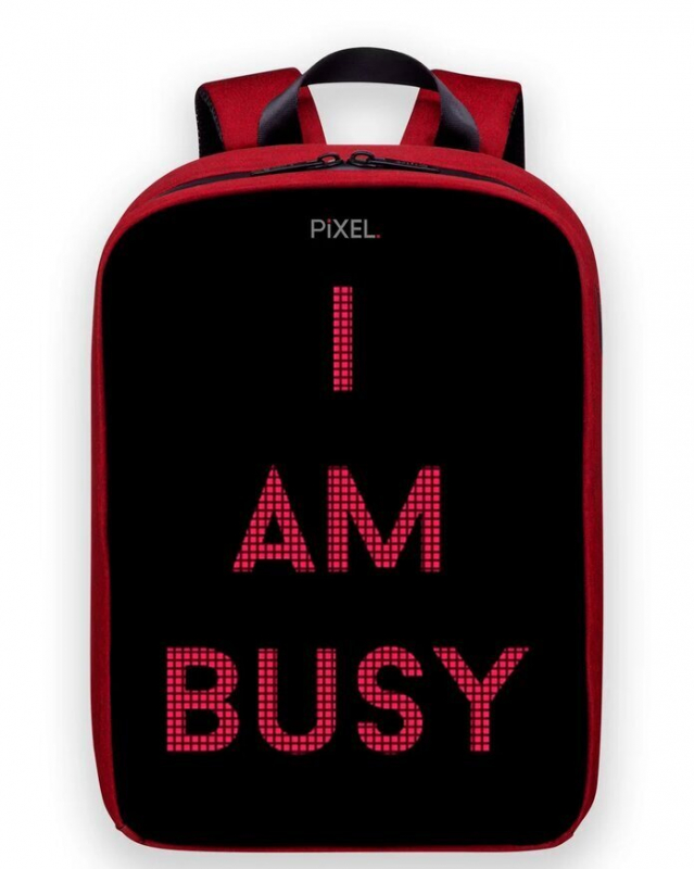 Рюкзак с дисплеем Pixel PLUS 2.0 - Red Line (бордовый) Рюкзак с дисплеем Pixel PLUS 2.0 - Red Line (бордовый)
